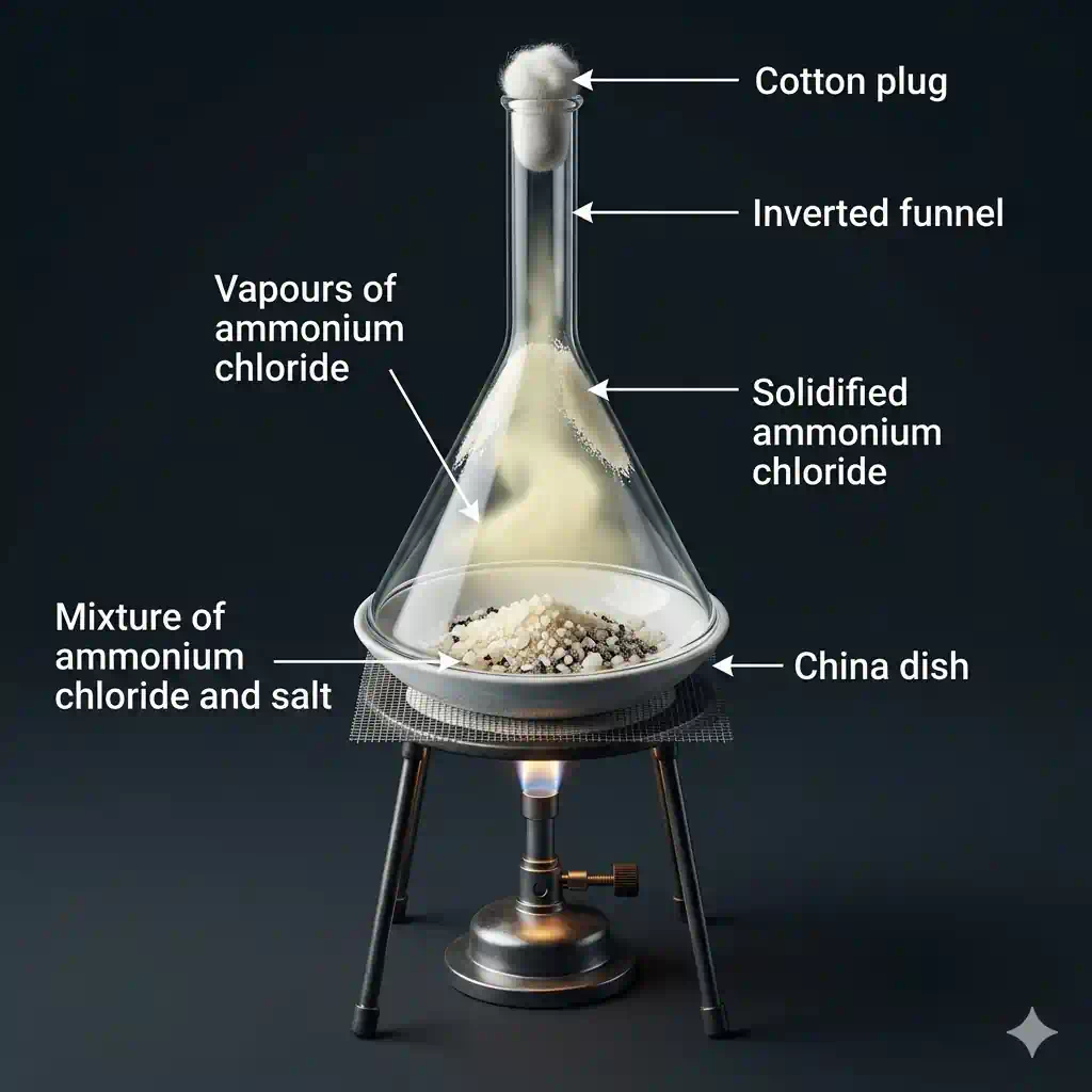 Sublimation apparatus diagram